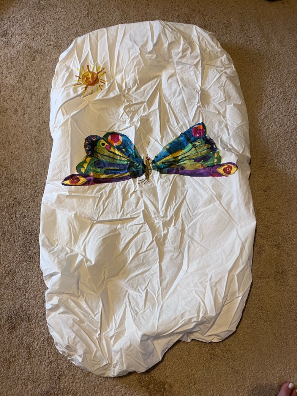 Pottery Barn Eric Carle Very Hungry Caterpillar Crib Sheet